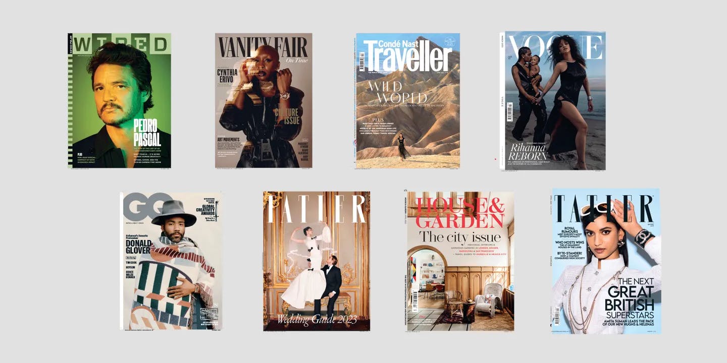 Full-width media for Conde Nast case study, showcasing media innovation and content excellence.